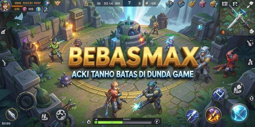 Tampilan gameplay intens dalam aksi BEBASMAX yang mendebarkan.