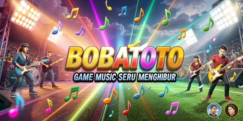 Tampilan gameplay BOBATOTO yang seru dengan berbagai tantangan musik.