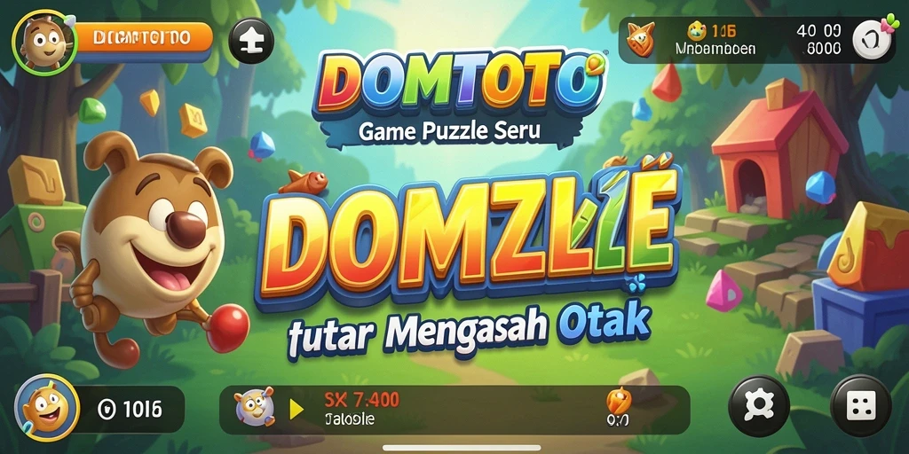 Tampilan gameplay seru dan penuh tantangan dari DOMTOTO.