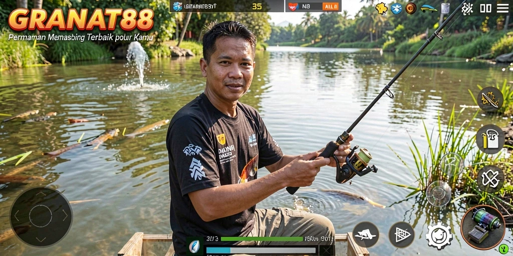Gameplay Fishing yang seru dan menantang di GRANAT88.