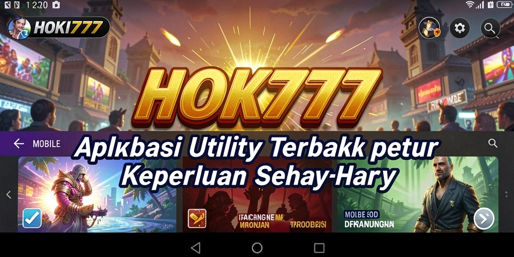 Tampilan antarmuka utama HOKI777 yang sederhana dan fungsional.