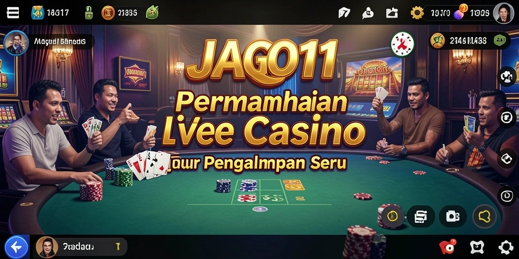 Tampilan gameplay JAGO11 yang memukau dengan dealer langsung.