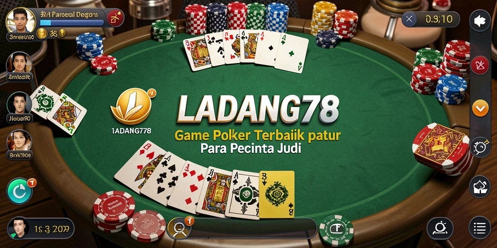 Screenshot gameplay Poker yang seru di LADANG78.
