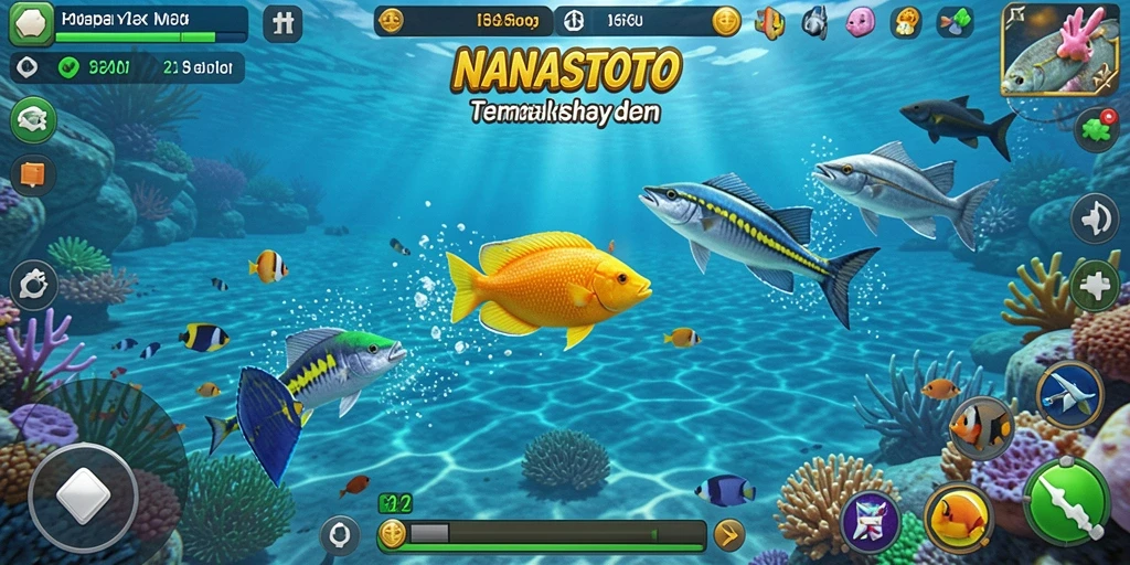 Screenshot utama menunjukkan gameplay Tembak Ikan yang mengasyikkan.