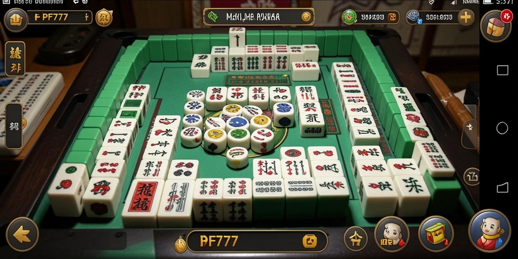 Tampilan gameplay PF777 yang seru dan menantang di permainan Mahjong.