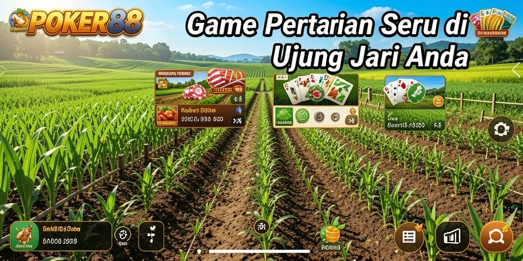 Tangkapan layar menampilkan gameplay seru dalam bertani.