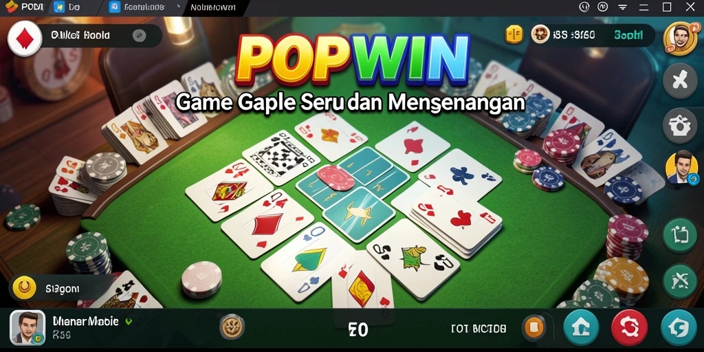 Tampilan gameplay Gaple yang seru dan interaktif.