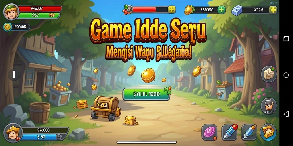 Screenshot utama PRG007 menunjukkan gameplay Idle yang seru dan menarik.