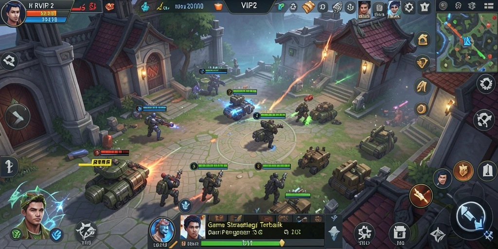Tampilan gameplay menarik RVIP2 dengan strategi SLG mendalam.