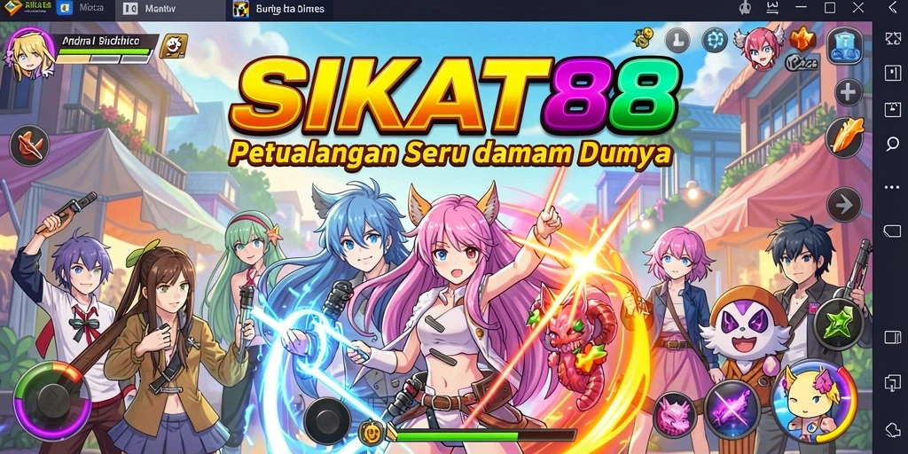 Screenshot gameplay SIKAT88 menampilkan karakter anime yang beraksi.