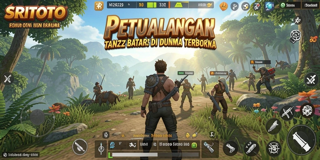 Tangkapan layar SRITOTO menampilkan momen aksi dalam petualangan dunia terbuka.