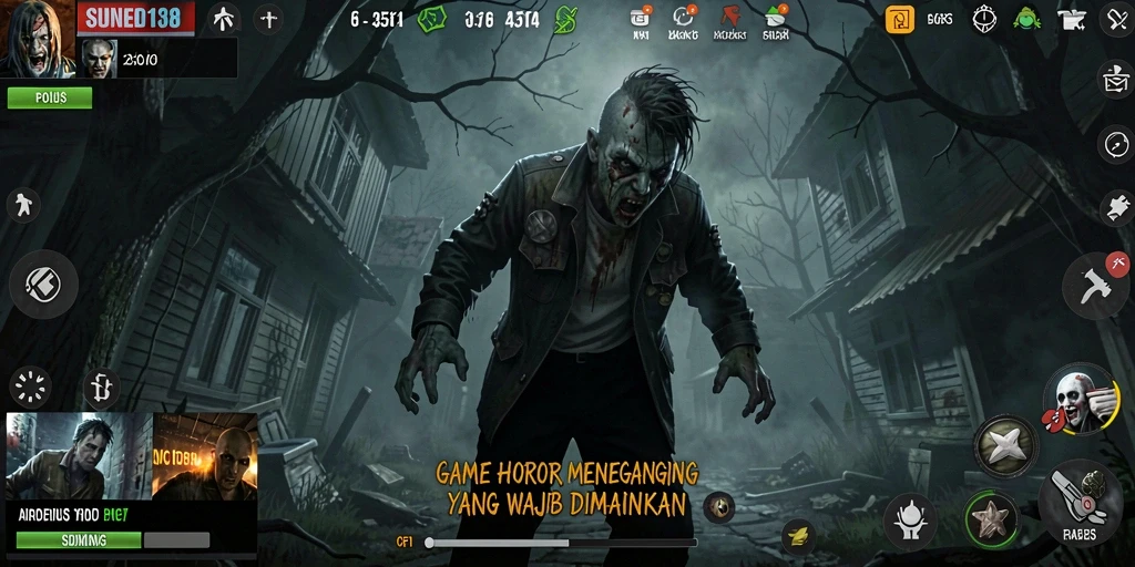 Tampilan gameplay menakutkan dan suasana mencekam di SUNEO138.